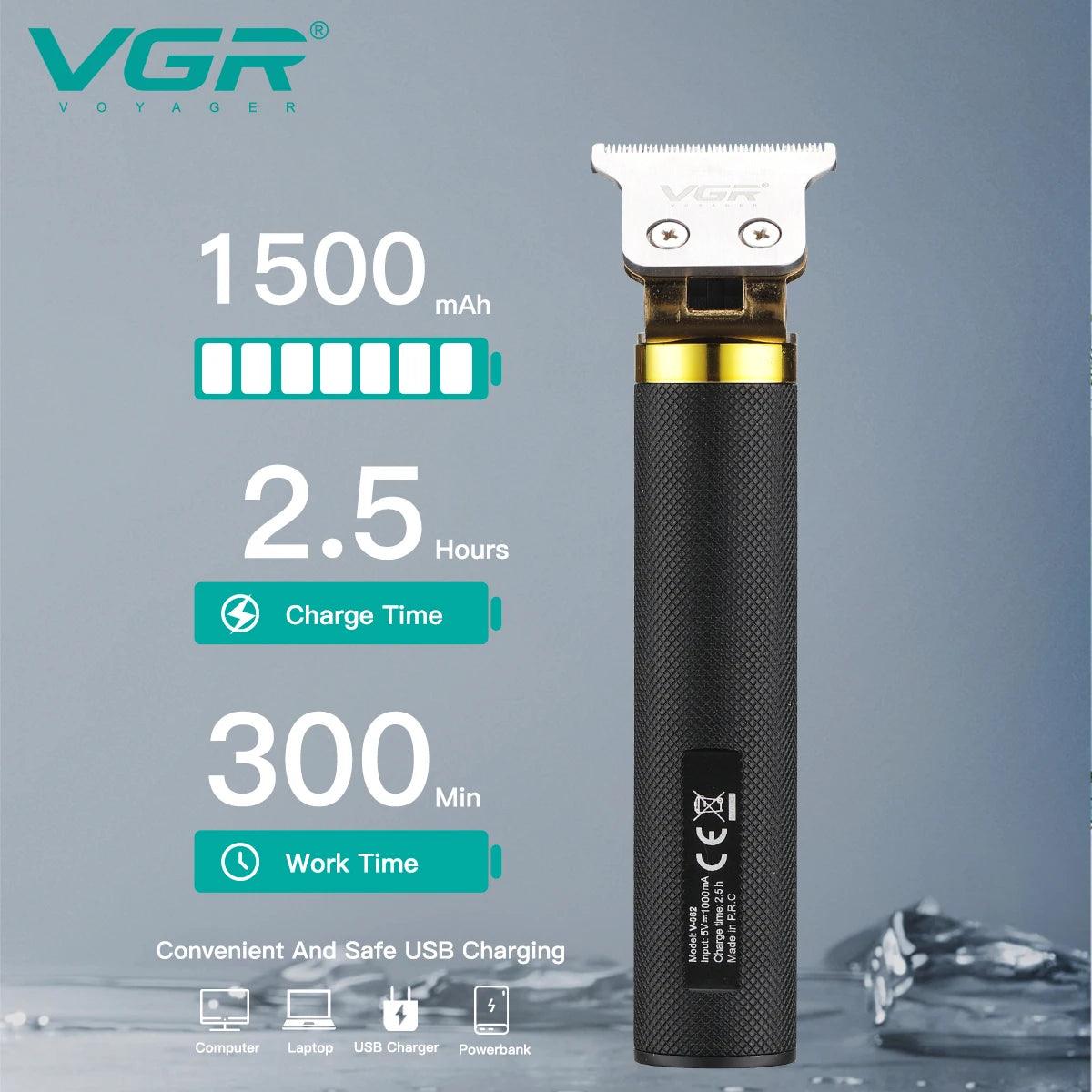 VGR V-082 Hair Trimmer T9 Electric Hair Clipper Professional Cutting Machine - Scent Shave And All
