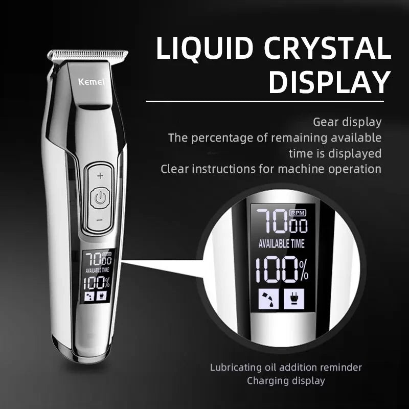 Kemei Hair Trimmer KM-5027 Hair Clippers Rechargeable Professional Machine