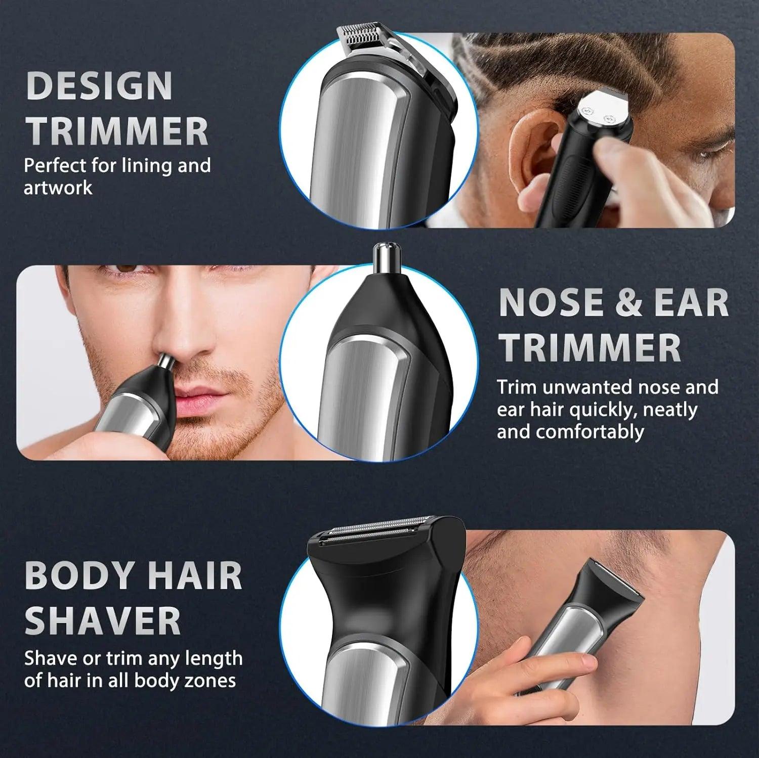 VGR V-105 All In One Adjustable Hair Beard Trimmer Body Groomer Kit - Scent Shave And All