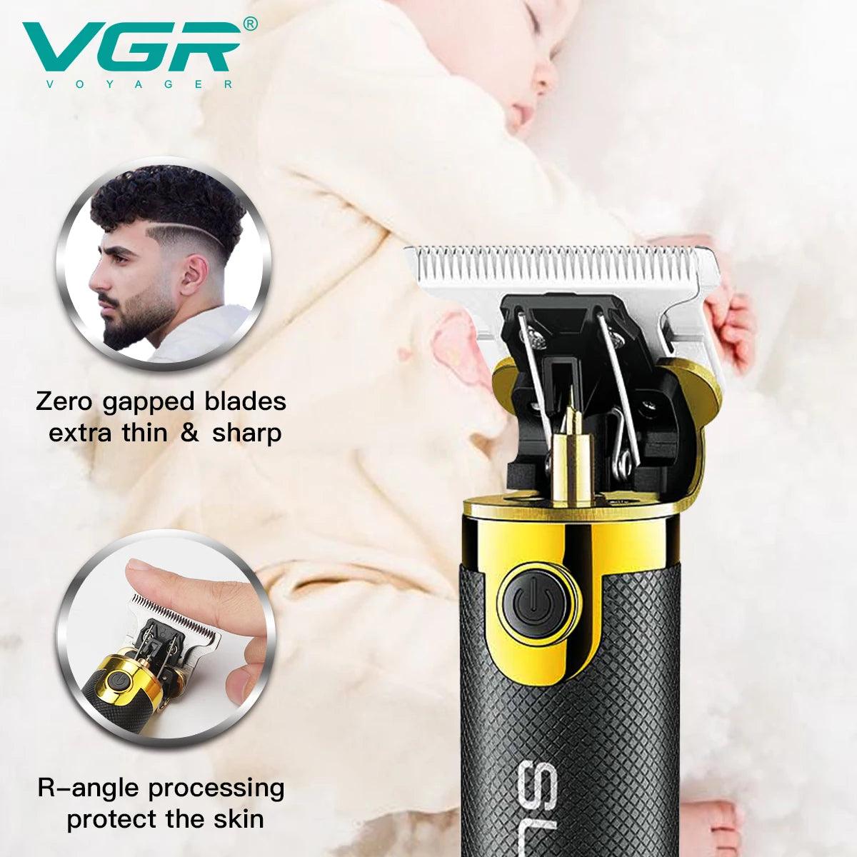 VGR V-082 Hair Trimmer T9 Electric Hair Clipper Professional Cutting Machine - Scent Shave And All