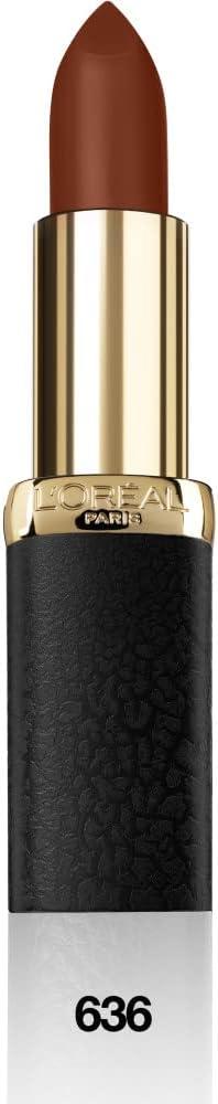 L'Oreal Color Riche Matte Addiction Lipstick 636 Mahogany Studs - Scent Shave And All