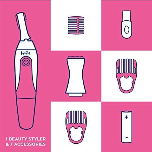 Veet SENSITIVE PRECISION BEAUTY STYLER Trimmer White - Scent Shave And All