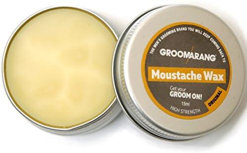 Groomarang Moustache & Beard Wax Extra Strong Hold Styling Wax Cruelty Free 15ml - Scent Shave And All