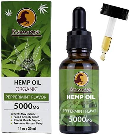 Premium Organic Hemp Seed Oil 5000mg Safe & Natural Vegan Ingredients 30ml - Scent Shave And All