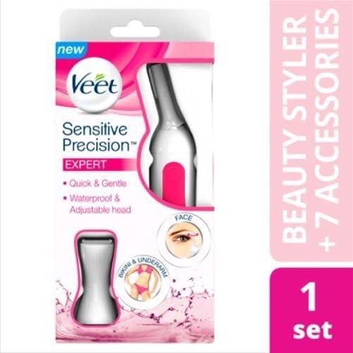 Veet SENSITIVE PRECISION BEAUTY STYLER Trimmer White - Scent Shave And All