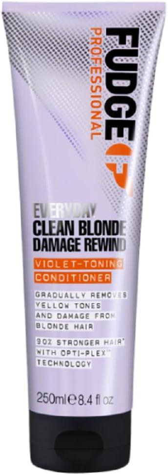 Fudge Professional Purple Conditioner Everyday Clean Blonde Damage Rewind 250ml - Scent Shave And All