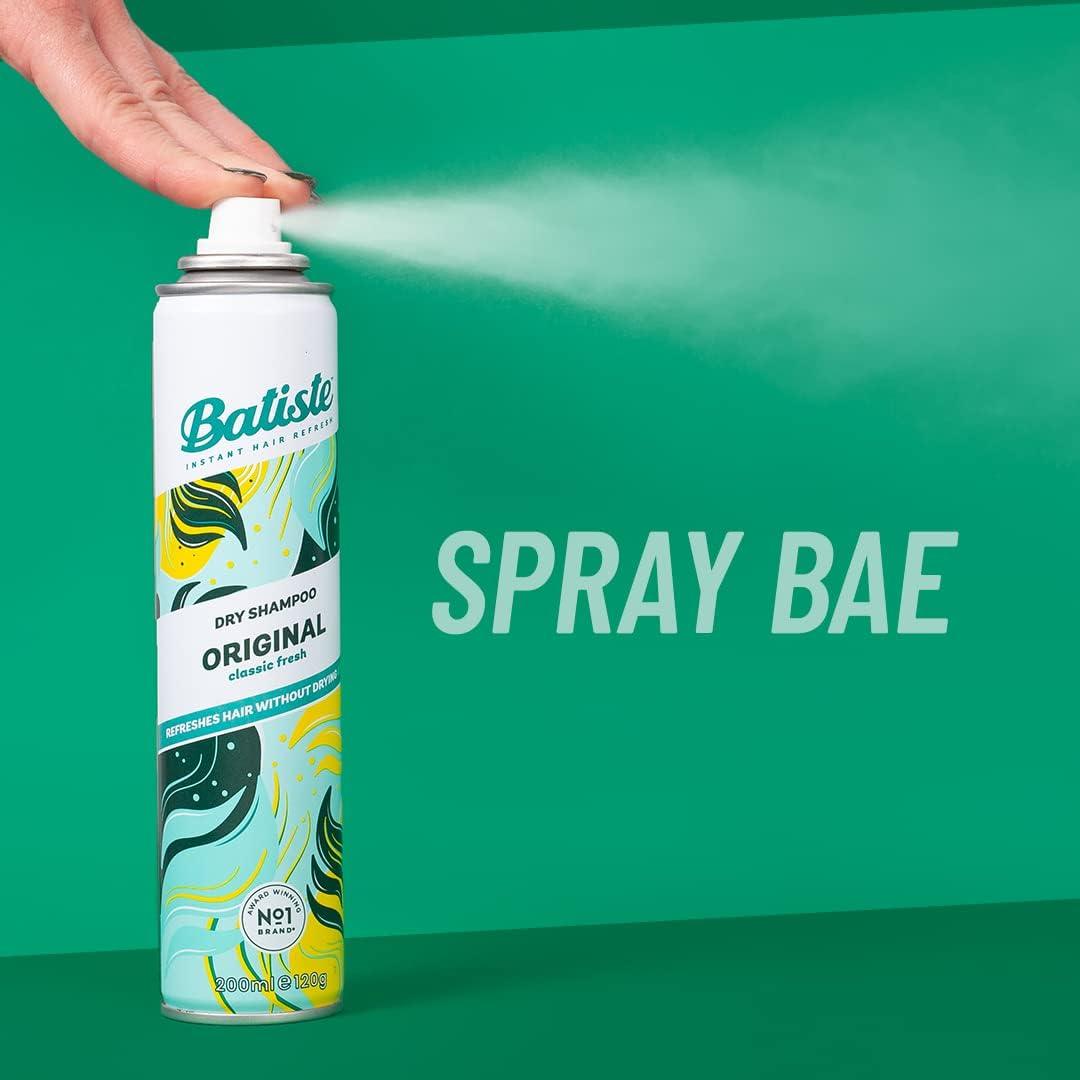 Batiste Dry Shampoo Original 200ml Fresh & Clean Fragrance No Rinse - Scent Shave And All