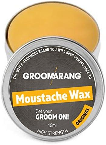 Groomarang Moustache & Beard Wax Extra Strong Hold Styling Wax Cruelty Free 15ml - Scent Shave And All