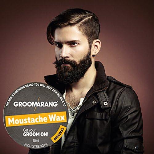 Groomarang Moustache & Beard Wax Extra Strong Hold Styling Wax Cruelty Free 15ml - Scent Shave And All