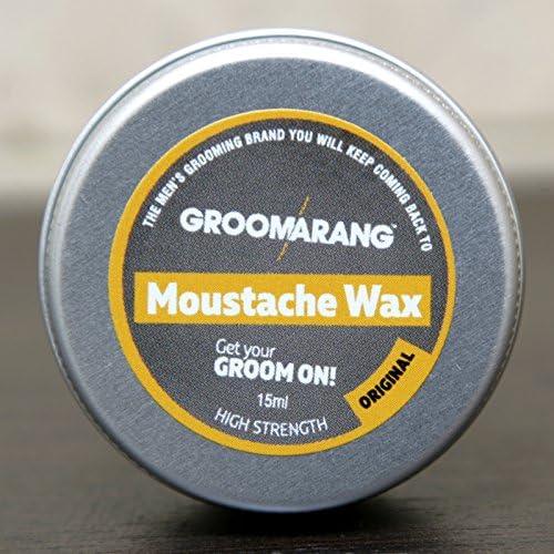 Groomarang Moustache & Beard Wax Extra Strong Hold Styling Wax Cruelty Free 15ml - Scent Shave And All