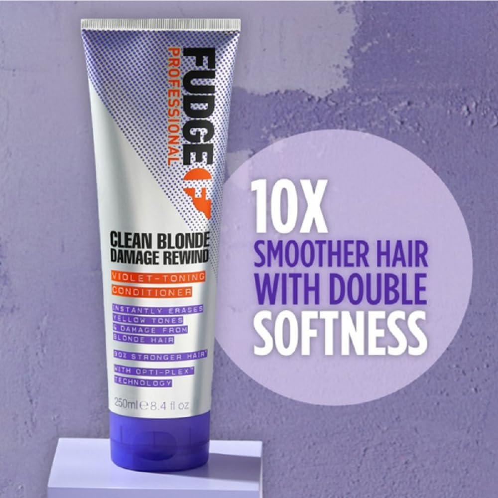 Fudge Professional Clean Blonde Damage Rewind Conditioner 250ml - Scent Shave And All