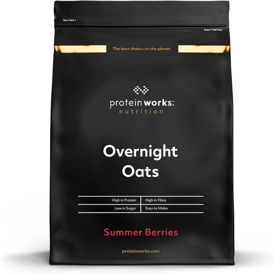 Protein Works Overnight Oats High Protein Breakfast Summer Berries 500g - Scent Shave And All