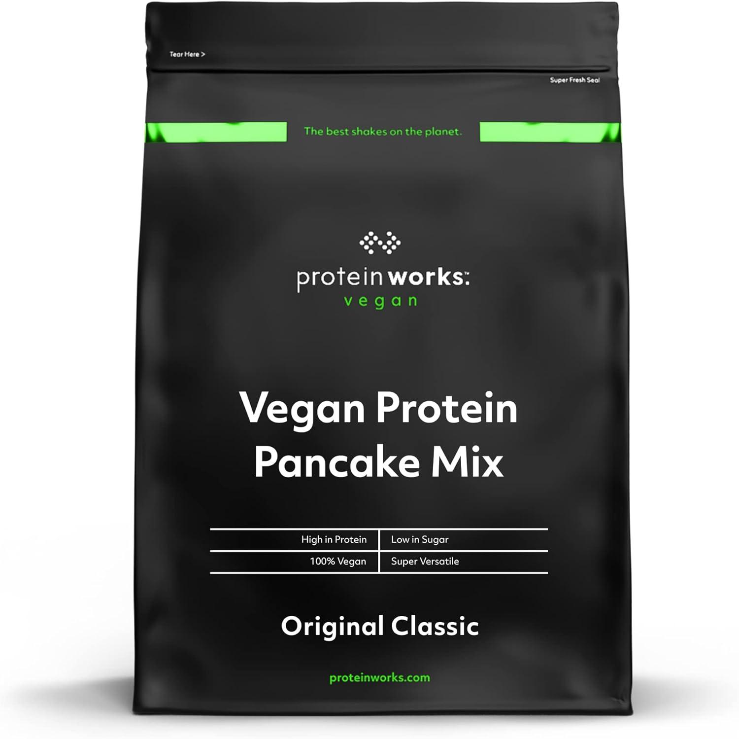 Protein Works Vegan High Protein Pancake Mix Low Sugar High Protein 500g - Scent Shave And All