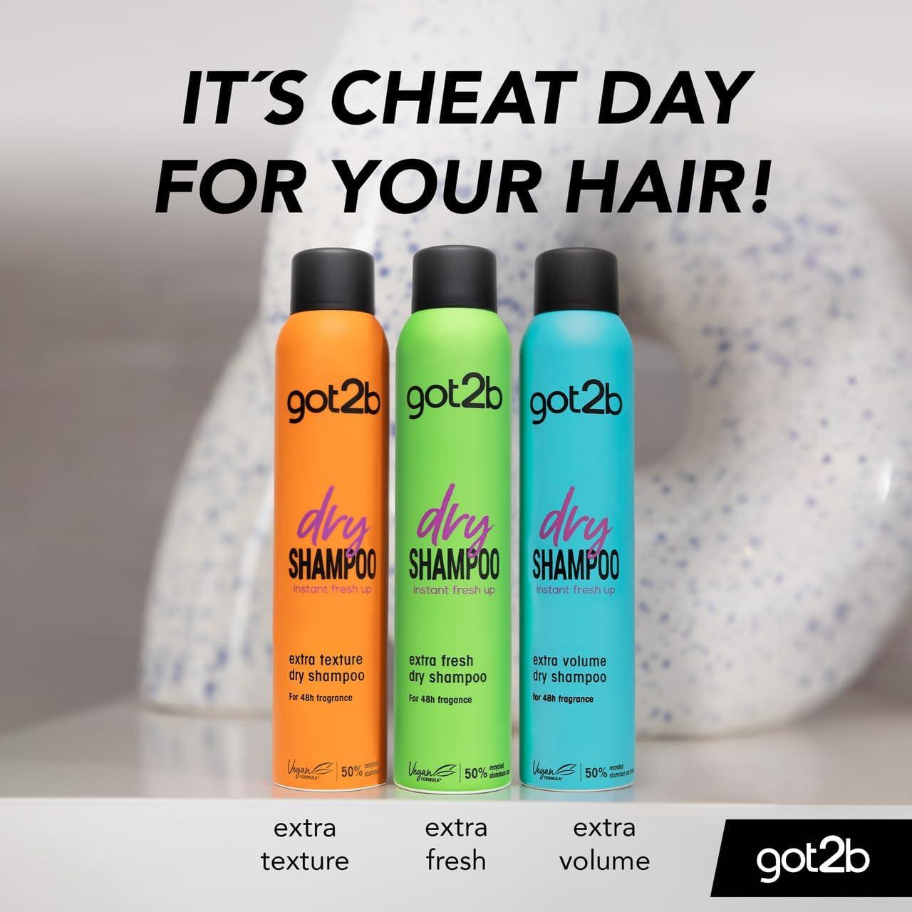 Got2b Fresh It Up No Rinse Dry Shampoo Spray to Refresh Hair in Between Washes Extra Volume 200ml - Scent Shave And All