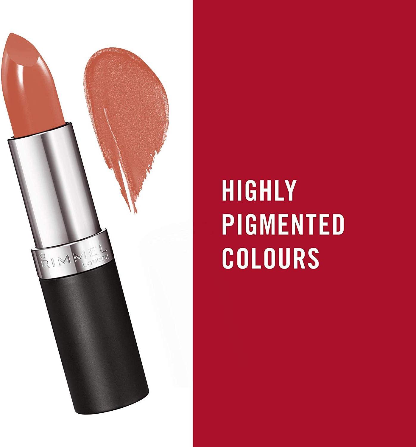 Rimmel London Lasting Finish Long-lasting Lipstick 210 Coral in Gold 4g - Scent Shave And All