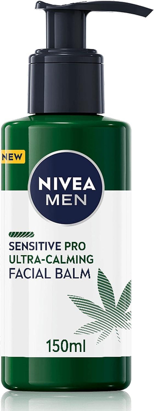 NIVEA MEN Sensitive Pro Ultra Calming Facial Balm Aftershave Balm 150ml - Scent Shave And All