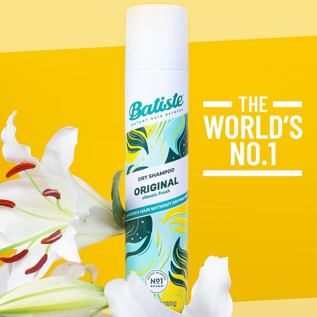 Batiste Dry Shampoo Original 200ml Fresh & Clean Fragrance No Rinse - Scent Shave And All