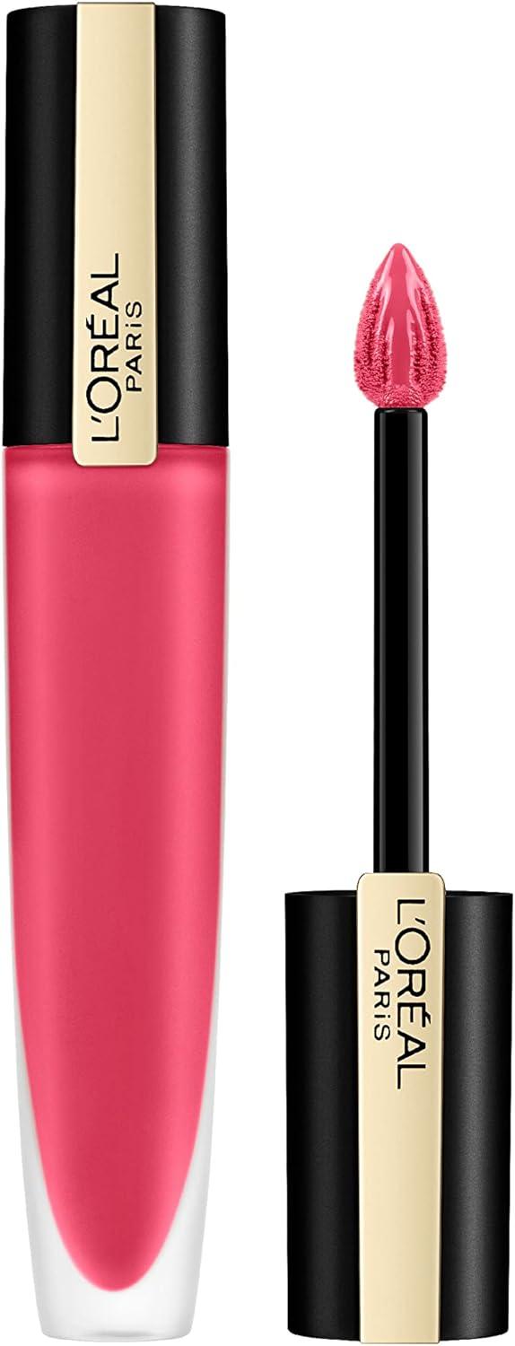 L'Oreal Rouge Signature Matte Liquid Lipstick 128 Decide - Scent Shave And All