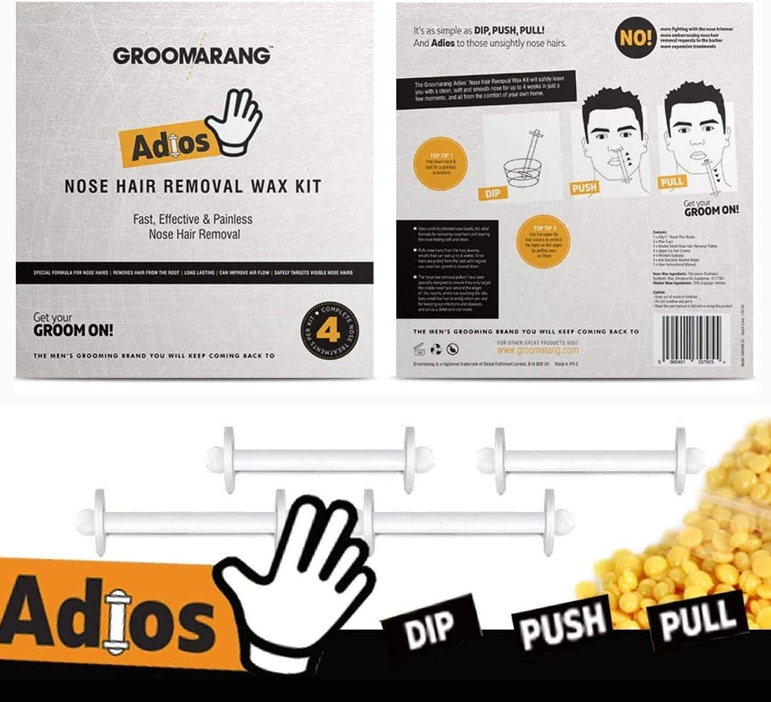 Nose Waxing Kit Groomarang ‘Adios’ Nose Hair Waxing Kit - Scent Shave And All