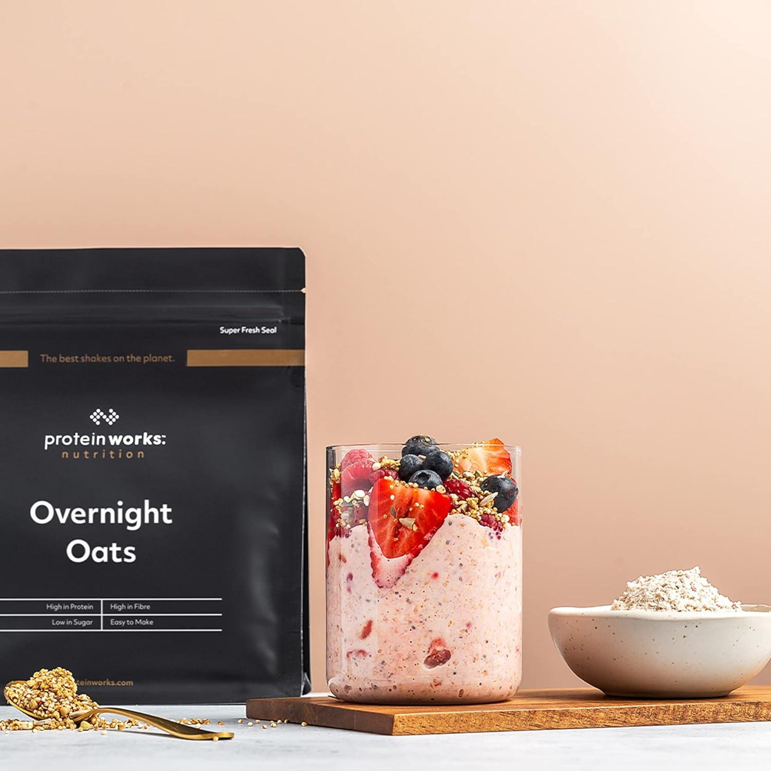 Protein Works Overnight Oats High Protein Breakfast Summer Berries 500g - Scent Shave And All