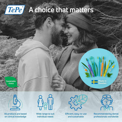 TePe Interdental Brushes Green Extra Soft Size 5 (0.8mm) Pack of 8 - Scent Shave And All