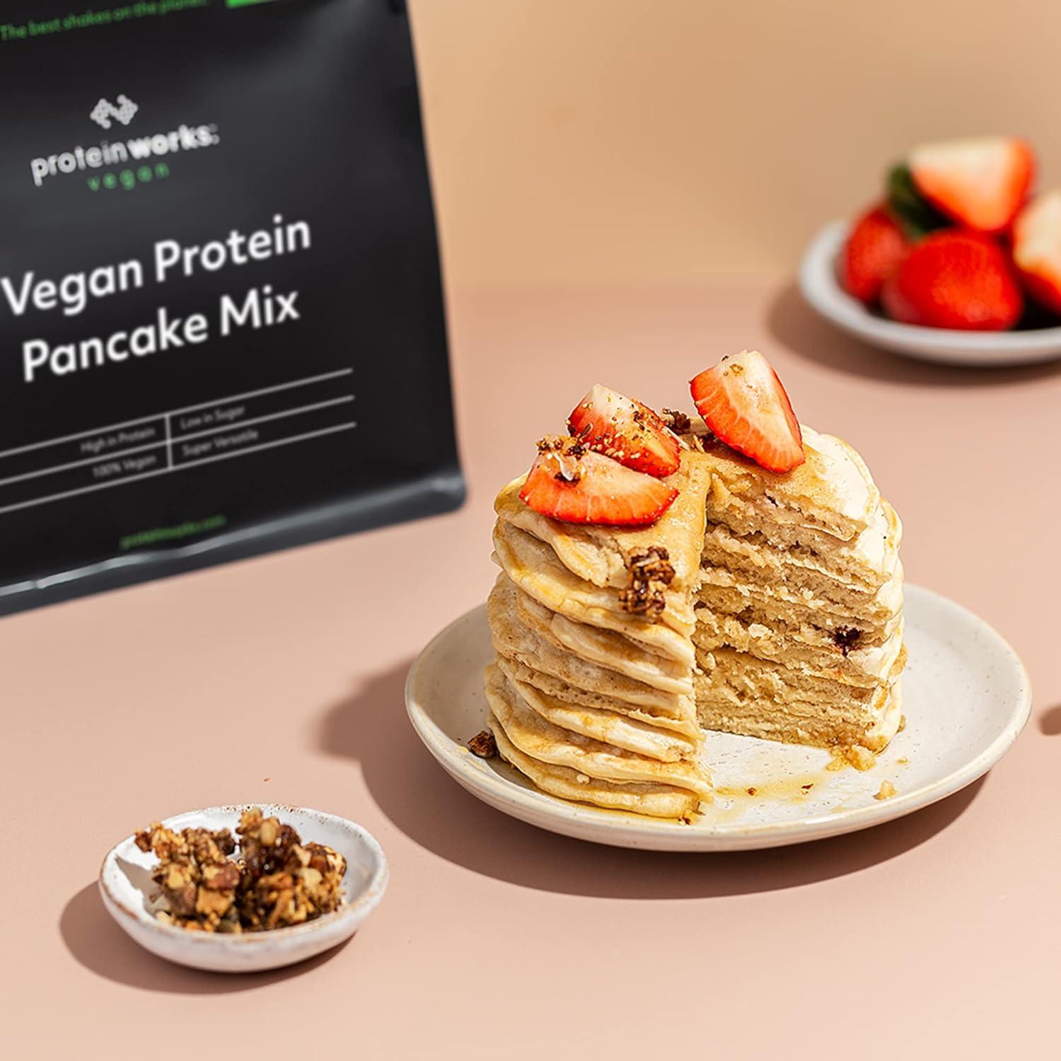 Protein Works Vegan High Protein Pancake Mix Low Sugar High Protein 500g - Scent Shave And All