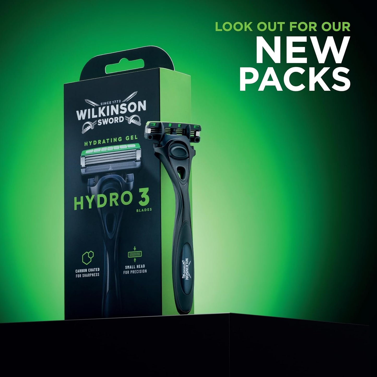 Wilkinson Sword Hydro 3 Men’s Razor Refills, Great Addition to Wash Bags for Men's Grooming, Great Shavers for Routine Shaving, 8 Refill Razor Blades Pack
