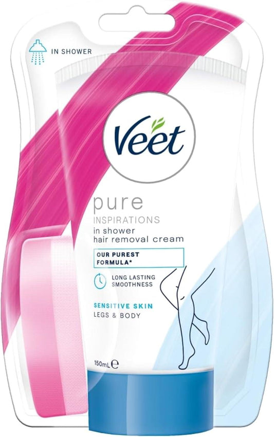 Veet Shower Cream for Sensitive Skin 150ml - Scent Shave And All