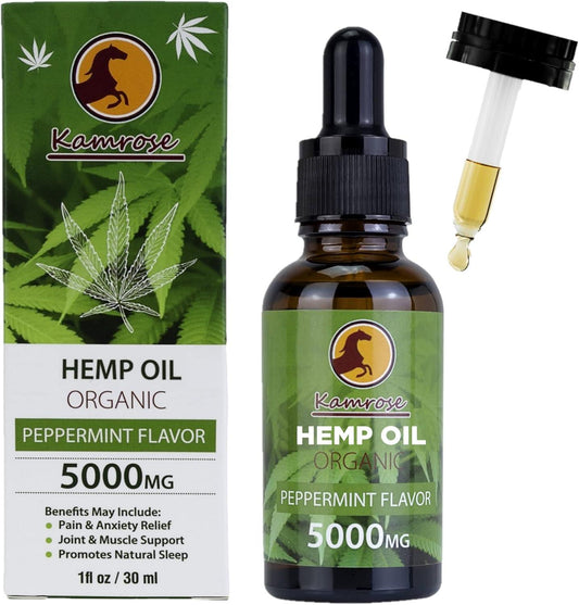 Premium Organic Hemp Seed Oil 5000mg Safe & Natural Vegan Ingredients 30ml - Scent Shave And All