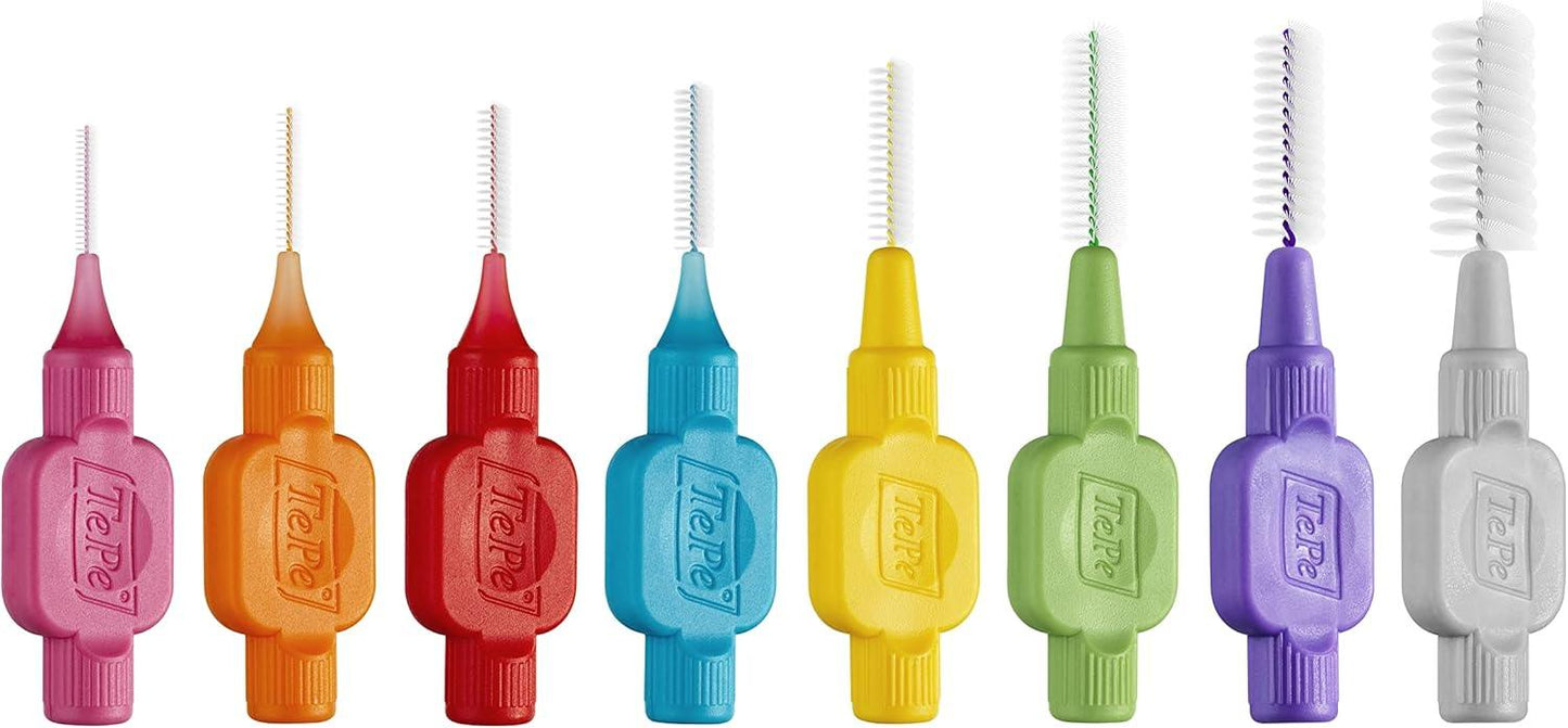 TePe Interdental Brushes Mixed Pack Sizes 0-7 (0.4-1.3mm) Pack of 8 - Scent Shave And All