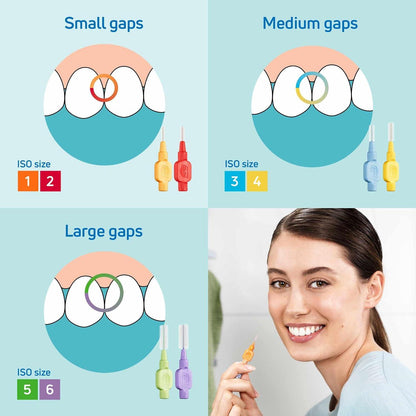 TePe Interdental Brushes Green Extra Soft Size 5 (0.8mm) Pack of 8 - Scent Shave And All