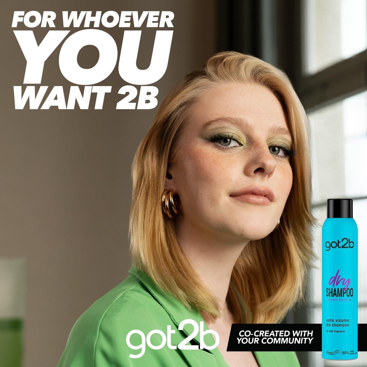 Got2b Fresh It Up No Rinse Dry Shampoo Spray to Refresh Hair in Between Washes Extra Volume 200ml - Scent Shave And All