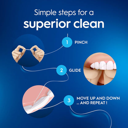 Oral-B Satin Tape Floss, Removes Plaque, Waxed Dental Floss for Tight Spaces, for a Fresh, Clean Feeling, Mint Flavour 50m Roll