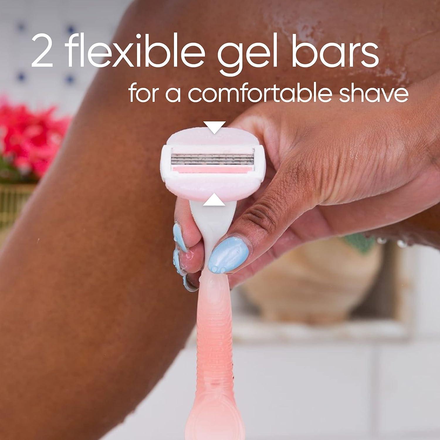 Gillette Venus ComfortGlide Spa Breeze Women's Razor + 3 Razor Blade Refills - Scent Shave And All