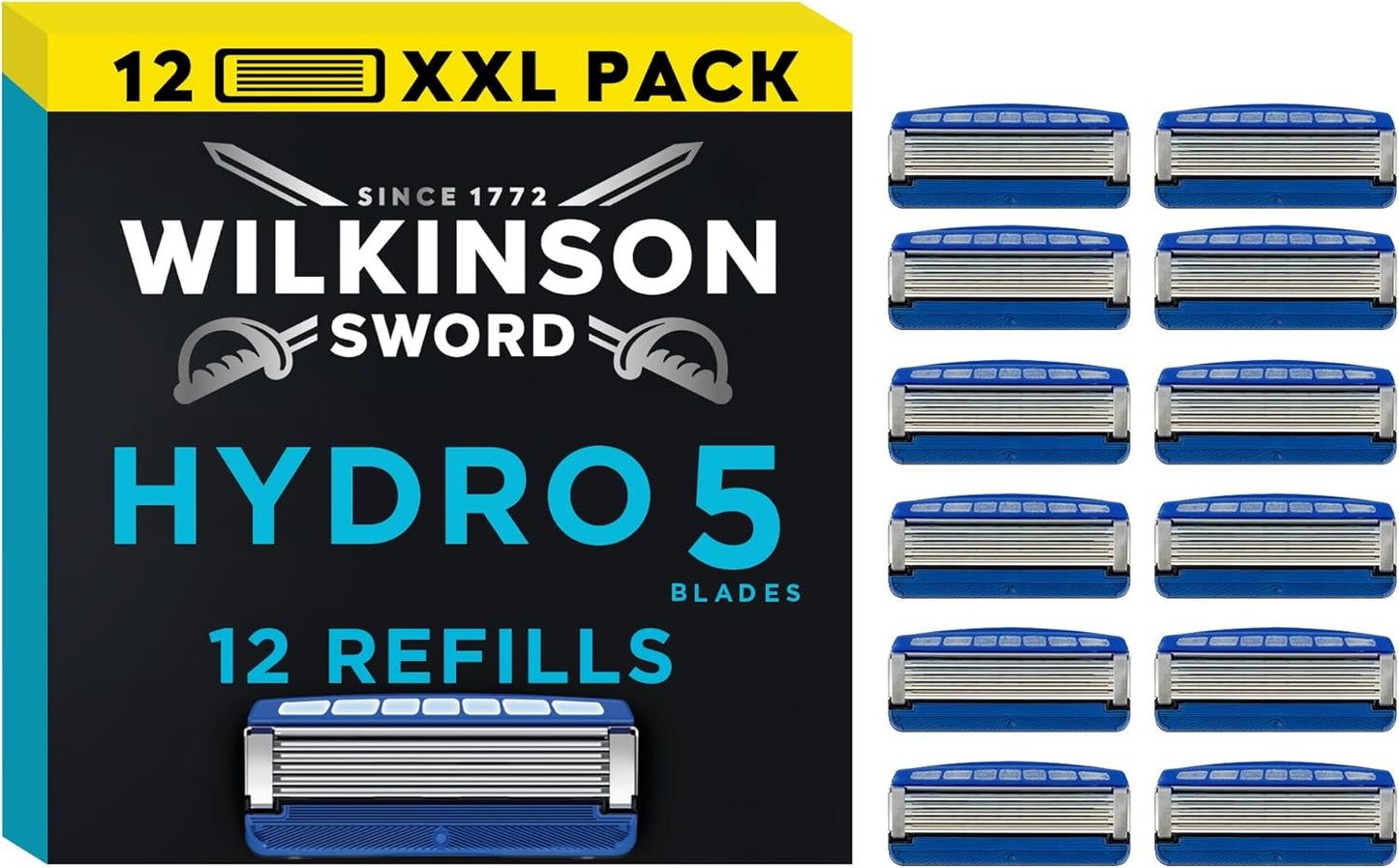 Wilkinson Sword Hydro 5 Men’s Razor Refills 12 Pack