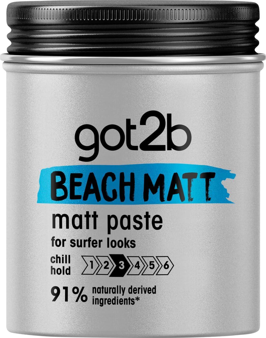 Got2b Beach Matte Medium Hold Texture Hair Paste 100ml - Scent Shave And All