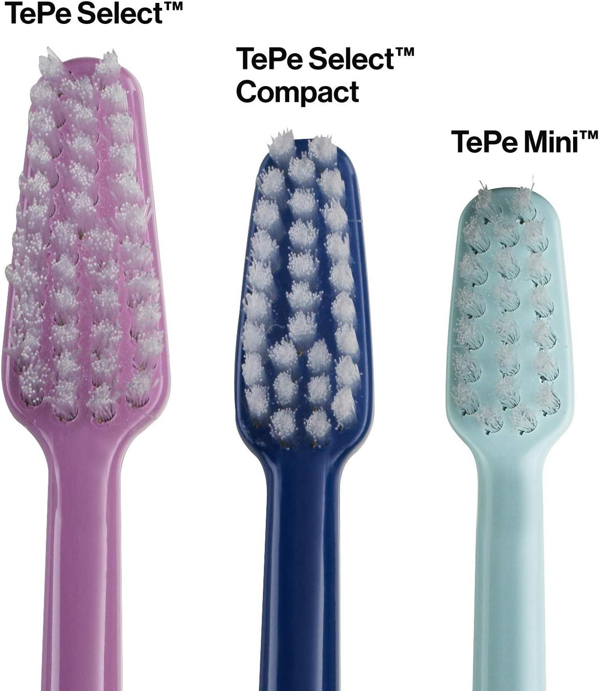 TePe Select Compact Medium User Friendly Small Brush Head Toothbrush - Scent Shave And All