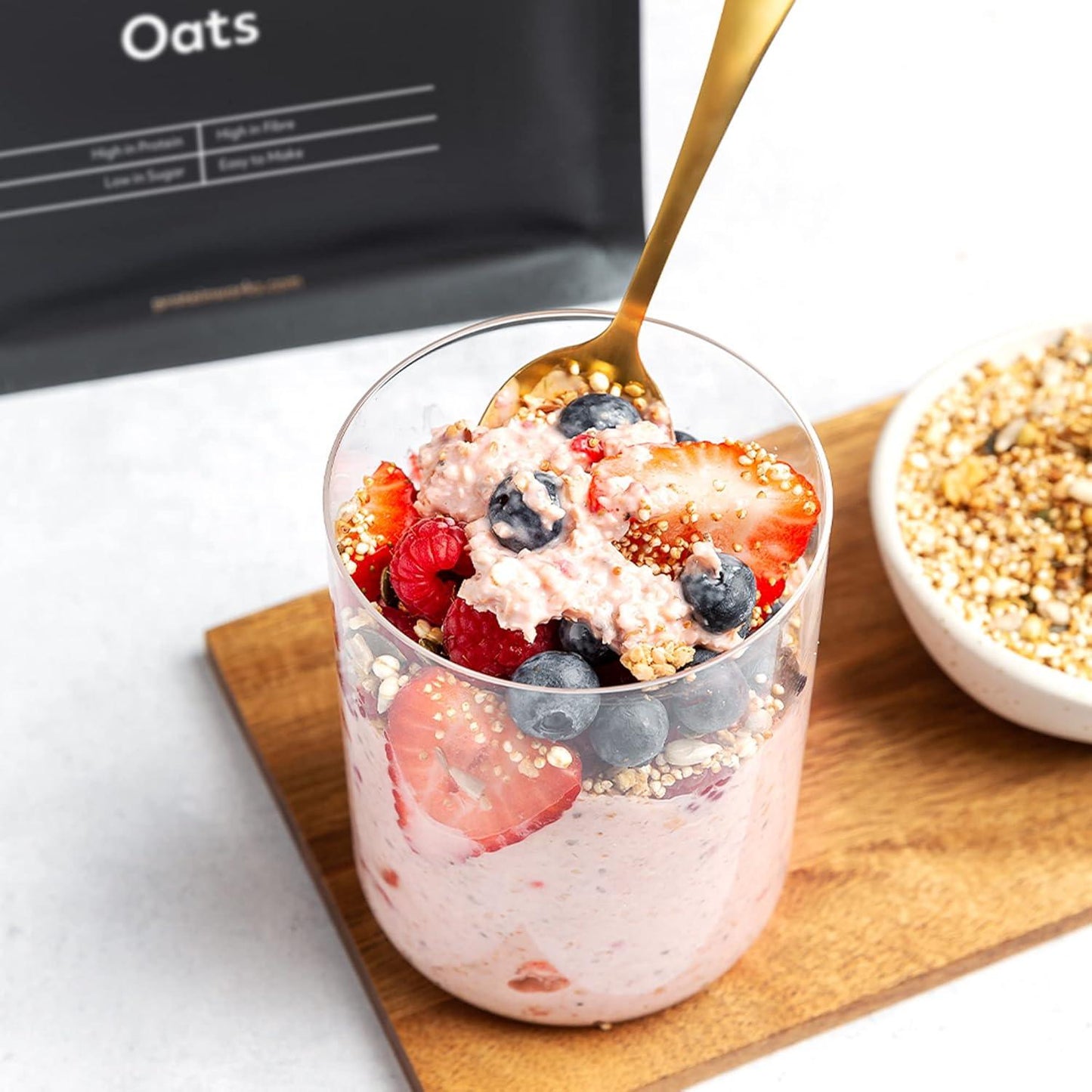 Protein Works Overnight Oats High Protein Breakfast Summer Berries 500g - Scent Shave And All