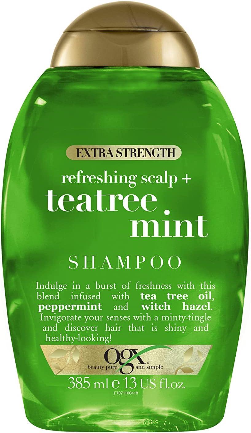 OGX Tea Tree Clarifying Shampoo for Oily and Greasy Hair 385ml - Scent Shave And All