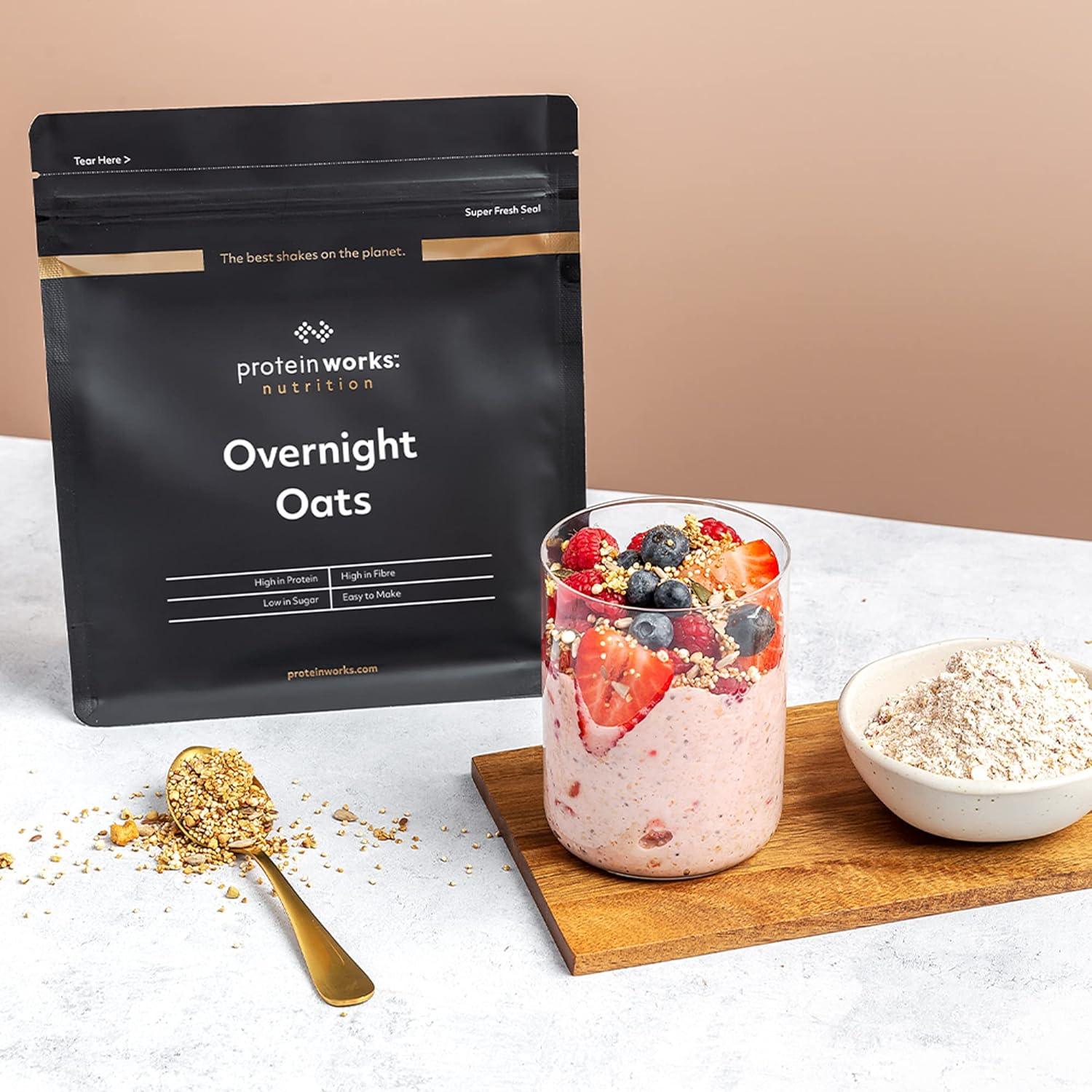 Protein Works Overnight Oats High Protein Breakfast Summer Berries 500g - Scent Shave And All