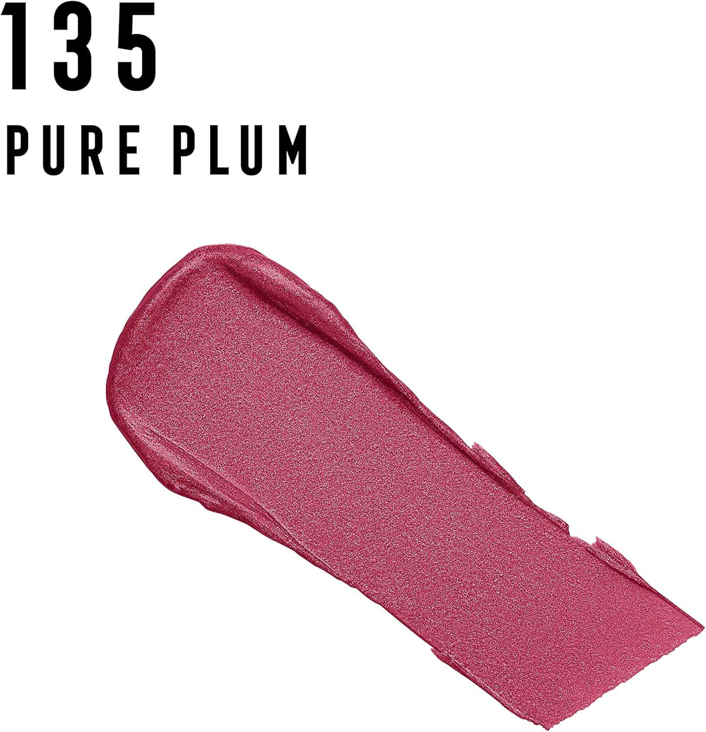 Max Factor Colour Elixir Lipstick with Vitamin E Pure Plum 135 - Scent Shave And All