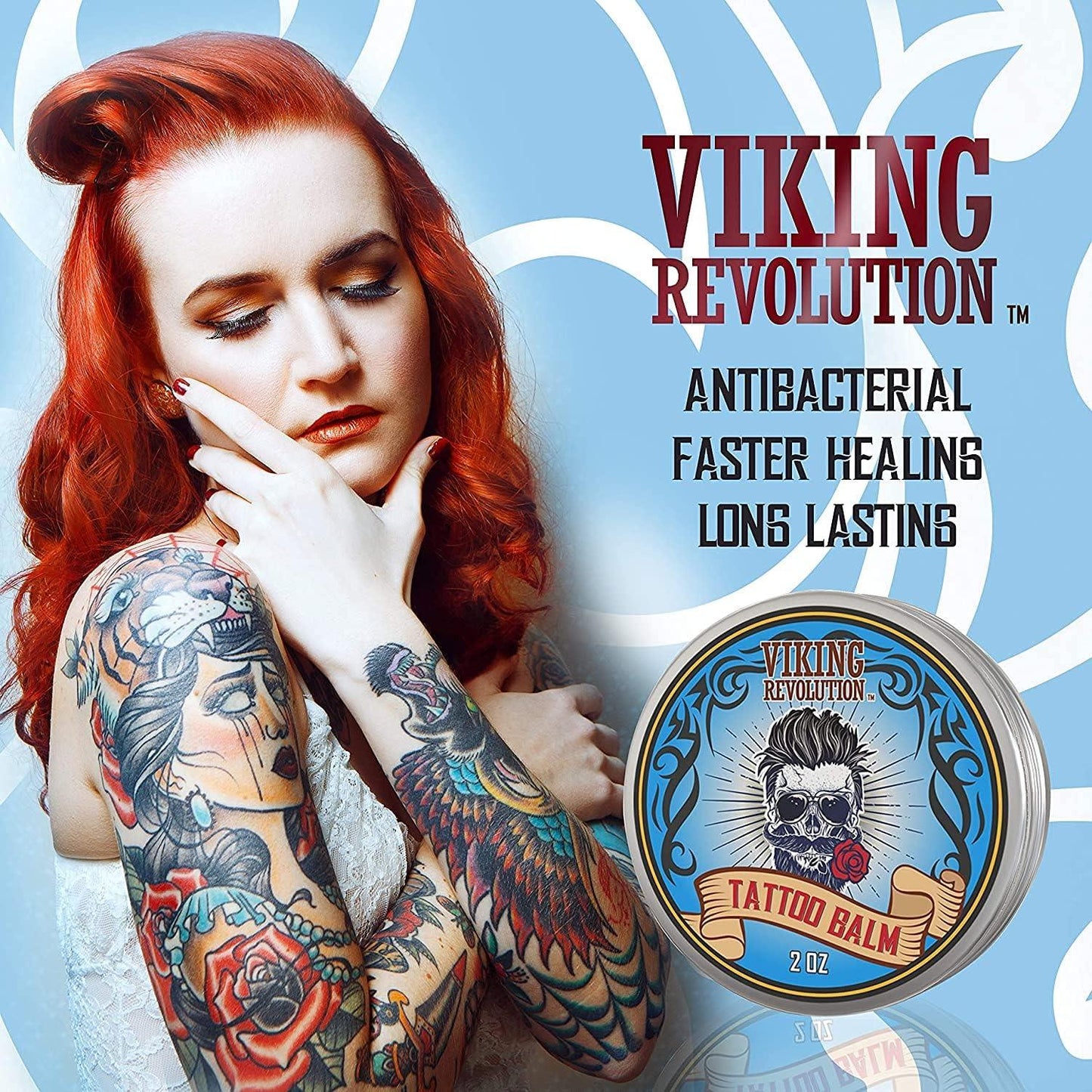 Viking Revolution Tattoo Aftercare Balm 58g for Pre and Post Tattoo Care - Scent Shave And All