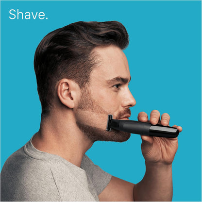 Braun Series XT3 One Blade Hybrid Beard & Stubble Trimmer Electric Shaver for Men Body Groomer for Manscaping