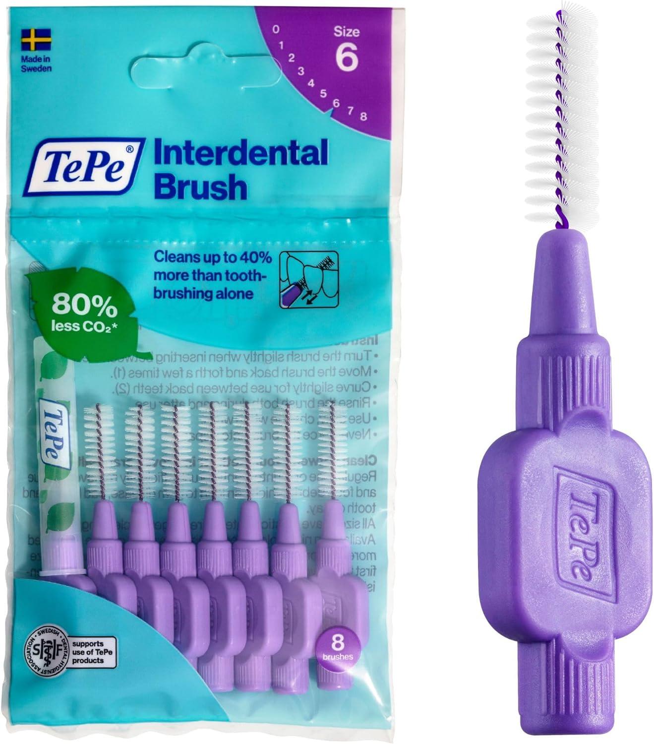 TePe Interdental Brush Original Purple 1.1 mm Pack of 8 - Scent Shave And All