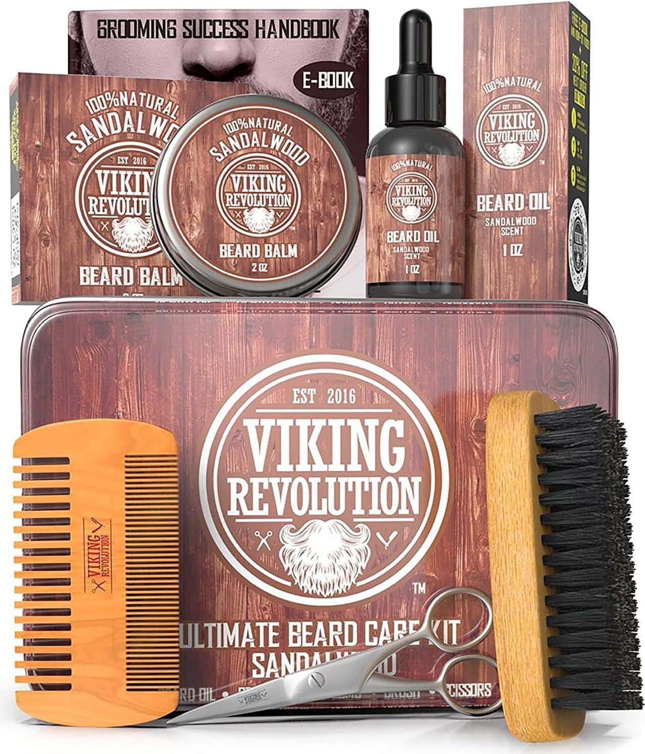 Viking Revolution Beard Grooming Kit the Ultimate Beard Kit - Scent Shave And All