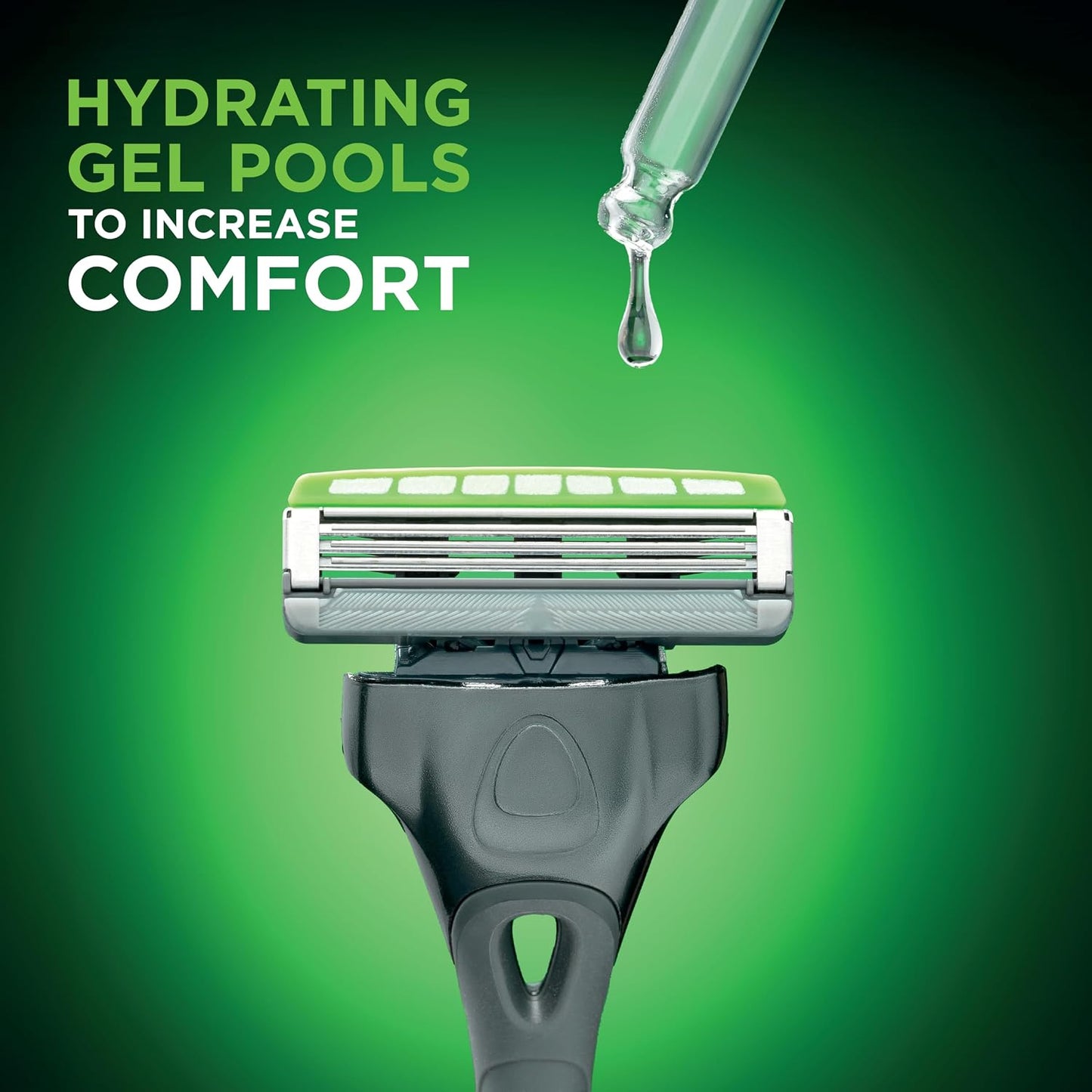 Wilkinson Sword Hydro 3 Men’s Razor Refills, Great Addition to Wash Bags for Men's Grooming, Great Shavers for Routine Shaving, 8 Refill Razor Blades Pack