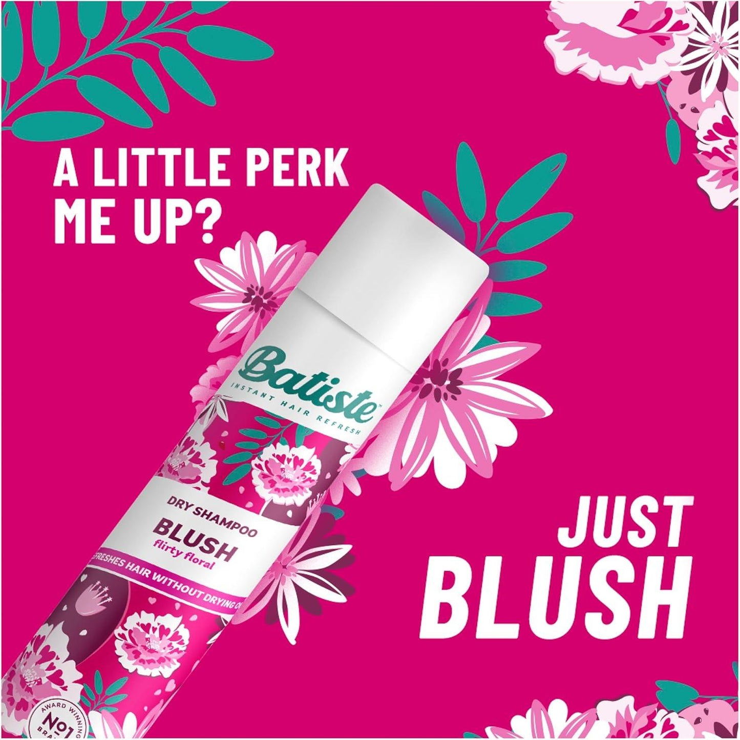 Batiste Dry Shampoo in Blush 200ml Floral & Flirty Fragrance No Rinse - Scent Shave And All