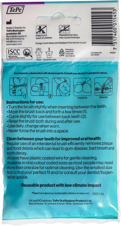 TePe Interdental Brush Original Purple 1.1 mm Pack of 8 - Scent Shave And All