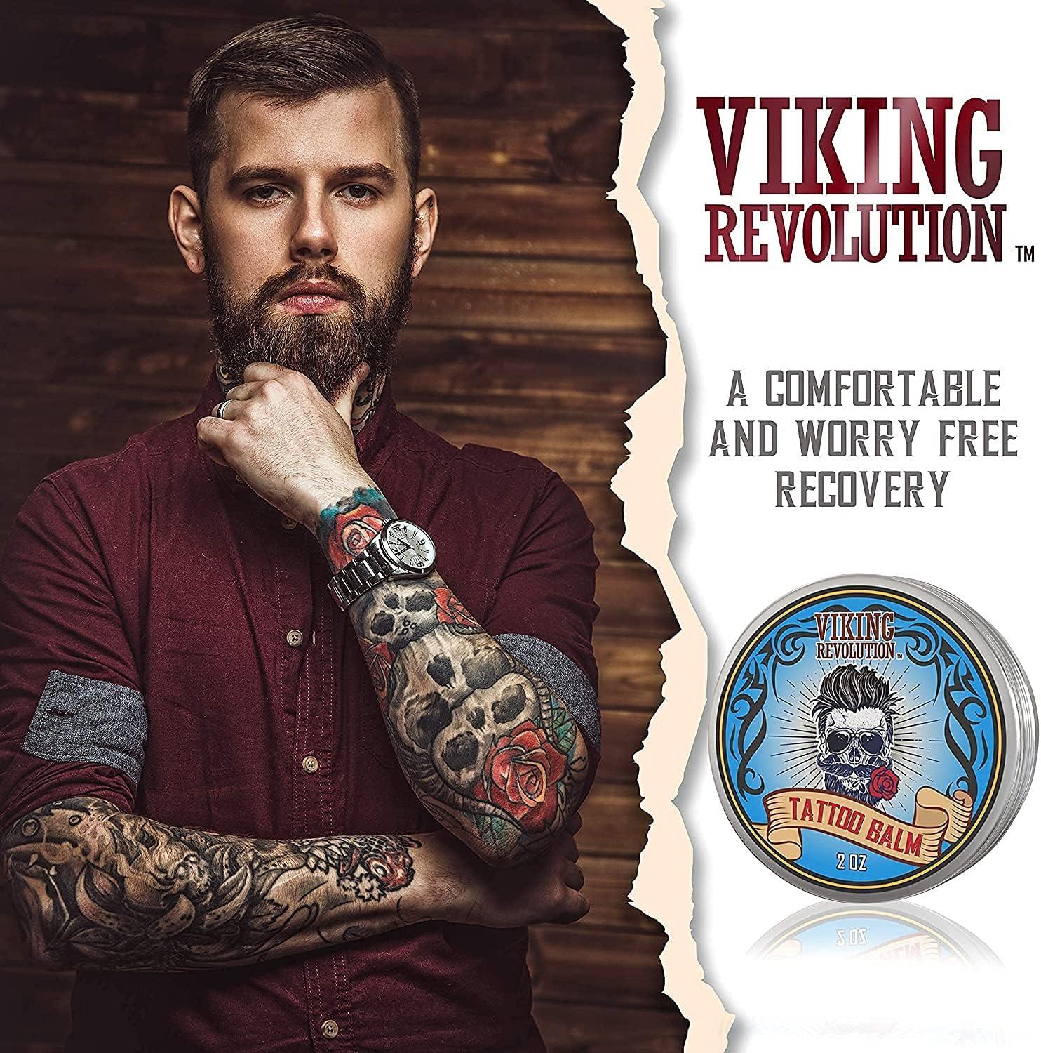 Viking Revolution Tattoo Aftercare Balm 58g for Pre and Post Tattoo Care - Scent Shave And All