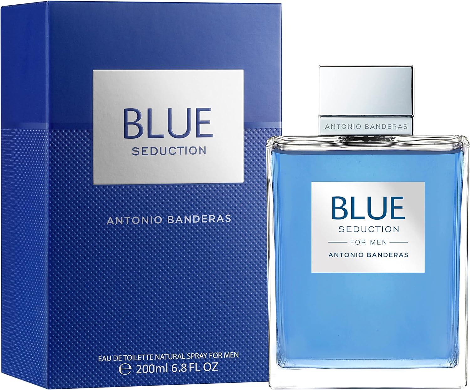 Antonio Banderas Perfumes Blue Seduction Eau De Toilette Long Lasting 200ml - Scent Shave And All